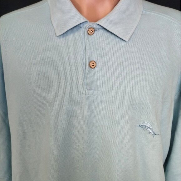 Tommy Bahama Men's Blue Shirt/Polo/Short Sleeve SzXL SKU 3687 - Picture 3 of 7